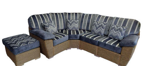 Conservatory corner wicker
