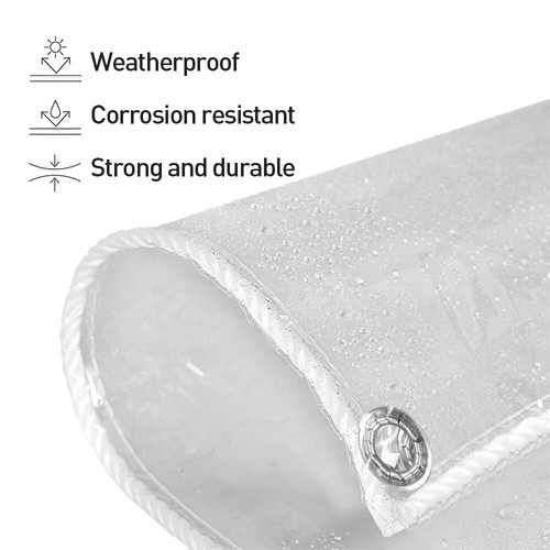 450gsm clear tarpaulin heavy - 450gsm,
