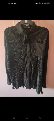 Long sleeve satin style black - sleeve,