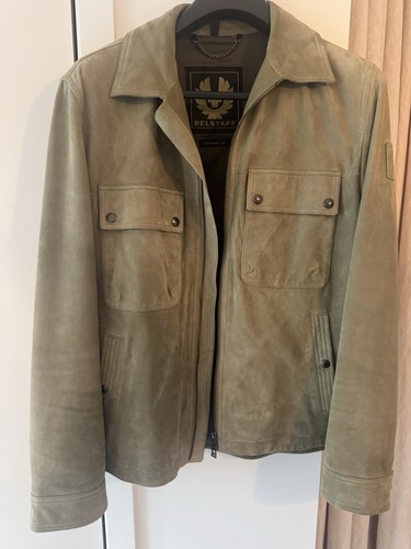 Belstaff men green suede - belstaff, men's