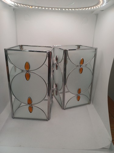 Pair amber tiffany - of,