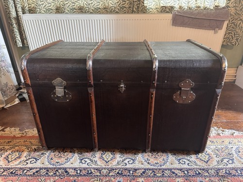Vintage french steamer - french, trunk