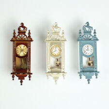 1:12TH Scale Dolls House Miniature Vintage Roman Clocks Wall Decor Accessories