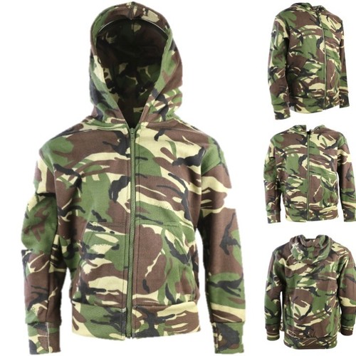 Boys army camouflage zip - army,