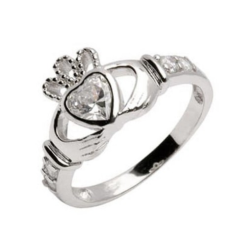 Sterling silver claddagh - silver,