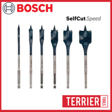 Bosch Flat Wood Drill Bit Self-Cut SPEED Threaded Tip | 6mm - 40mm