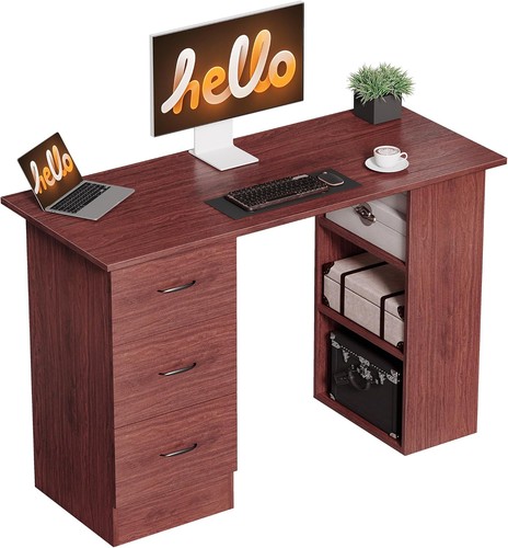 Homcom computer desk drawers - computer, w/drawers