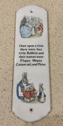 Peter rabbit door finger plate - rabbit,