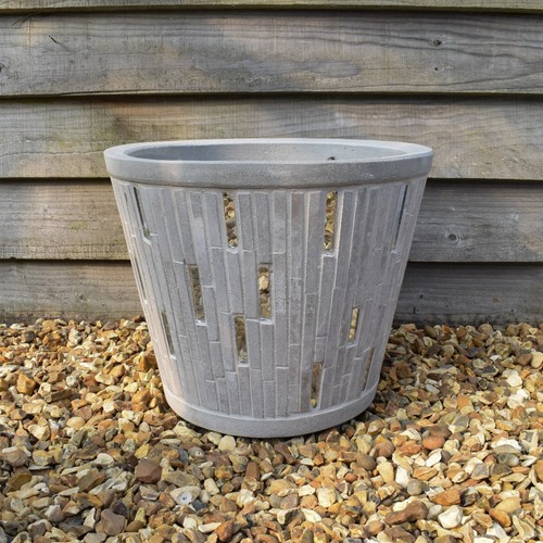 Plant pot stone mirror finish - plant,