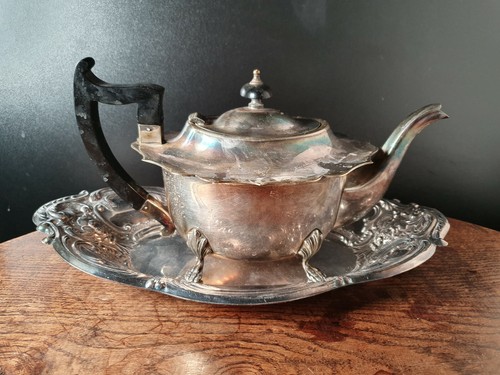 Vintage epns metalware teapot - metalware,