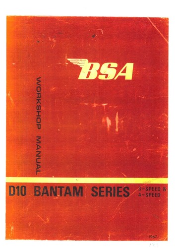 Bsa motorcycle motorbike d10 - bsa,