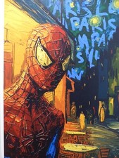 DEATH NYC "FRAMED" Lithograph ltd. Edit. of 100 "Spiderman vanG" 3D Seal COA
