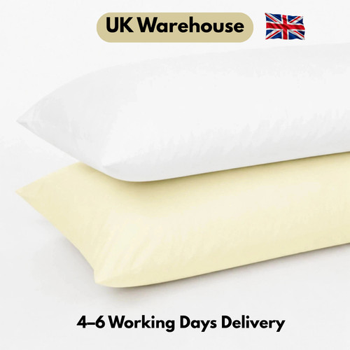 Bolster pillow case - case, polycotton