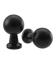 IKEA BAGGANAS Black Door Knobs