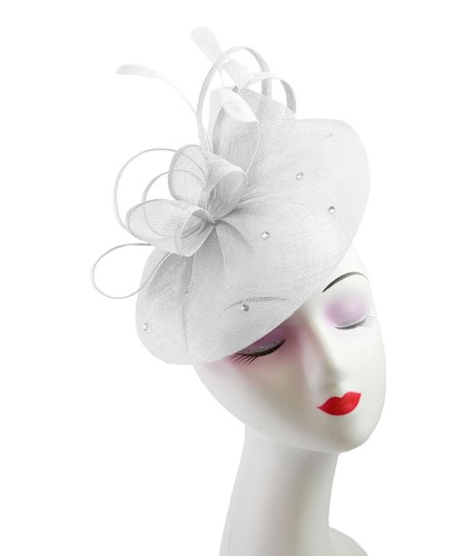Flower feather hair hat - hair,