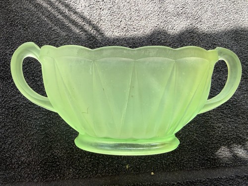 Vintage green frosted glass - vintage,