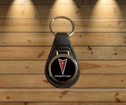 Pontiac leather key fob - leather,