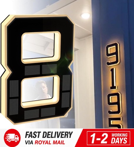Inch solar led house numbers - solar,