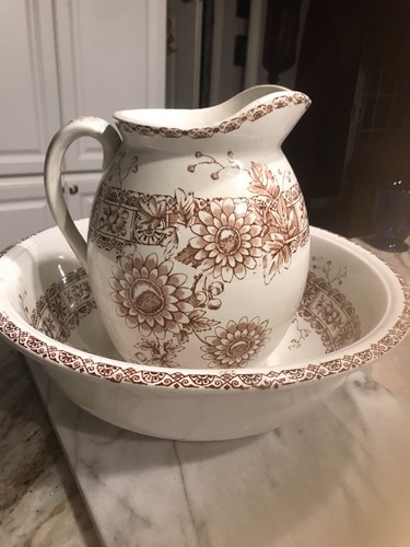 Antique wash basin and - wash,