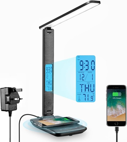 Desk lamp with 10w wireless - desk,