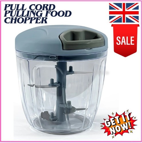 Manual food chopper pull - chopper, cord