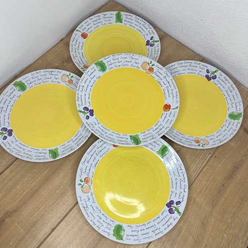 Rayware fruit dinner plates - 5x,