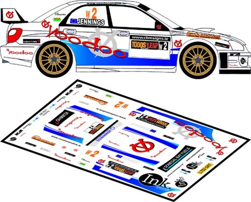 Decals subaru impreza - decals, 1/43