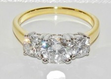 9CT GOLD & SILVER 2.00ct