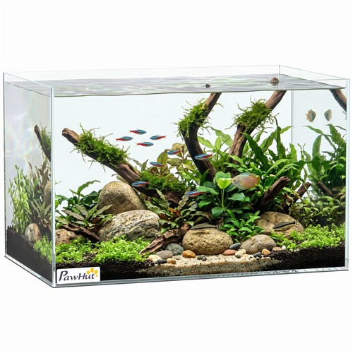 Pawhut 24l fish tank - tank, with
