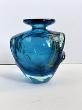 Mdina Glass Vase Pulled Ear