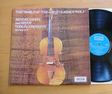 SPA 88 Ruggiero Ricci Mendelssohn Bruch Violin Concertos Decca Stereo Vinyl LP