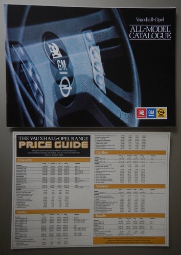 Vauxhall opel orig 1981 mkt - opel,