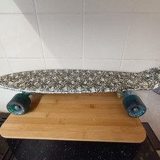 Cruiser Skateboard 22" SKULL BOARD BLUE WHEELS Land Surfer