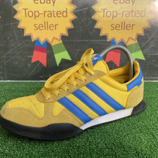 Rare 2009 Adidas Marathon 80,s Leeds United Yellow & Blue Colour Way Size UK 7