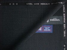 DORMEUIL 85% WOOL15% MOHAIR “WEFT STRETCH” SUITING FABRIC MADE IN ENGLAND -3.4 m