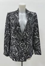 Ladies New Ex Wallis Paisley Print Fully Lined Blazer Size  10-18