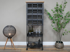Tall industrial metal - &, wood