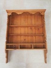 Vtg Pitch Pine Wall Shelf