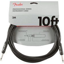 Fender 3M (10') Professional Series Instrument Cable, Straight/Straight, Black