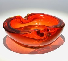 Murano Glass Red-Yellow Bowl /