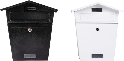 New large steel post box - new,