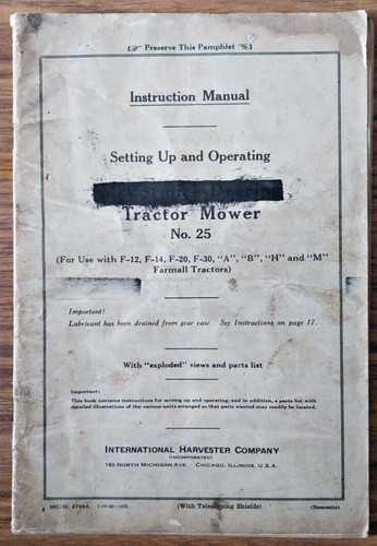 Instruction manual setting - manual, up