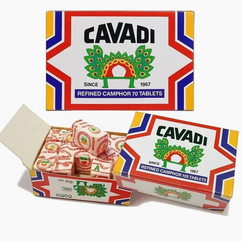 Camphor tablets cavadi - camphor,