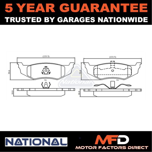 Brake pads set national fits - brake,