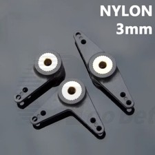 Nylon Rudder Tiller Arm Servo Horn Arm Steering Arm Rocker 3mm RC Boat Plane DIY