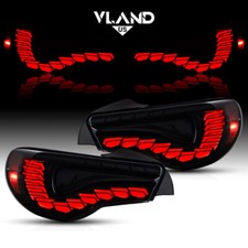 VLAND GTS SMOKE LED Rear Lights Fit Toyota 86 GT86 Subaru BRZ 2012-20 Tail Lamps