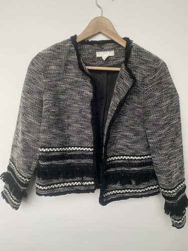 Black white boucle tweed - h&m,