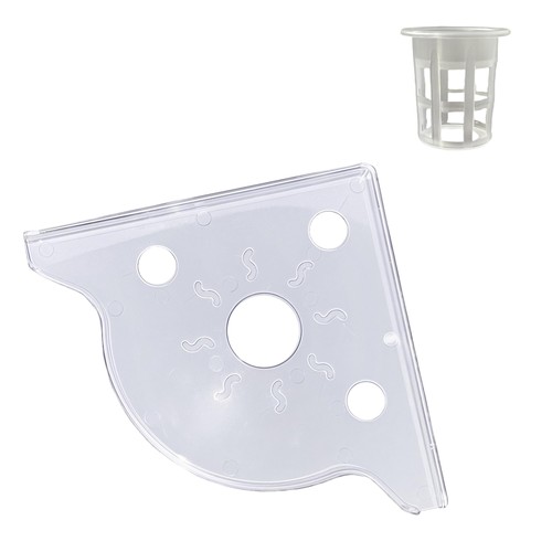 Clear aquarium corner - aquarium, shelf