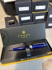 CROSS Bailey Blue Lacquer – Ballpoint Pen incl. Premium Gift Box – Refillab