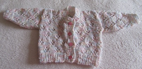Hand knitted cardigan - , in